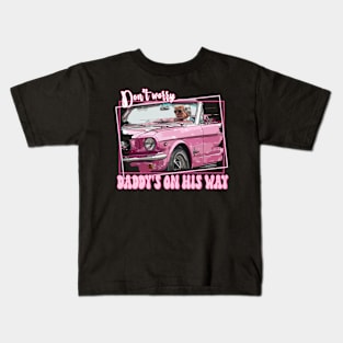 Funny Daddy's Home Trump Pink 2024 Take America Back 2024 Kids T-Shirt